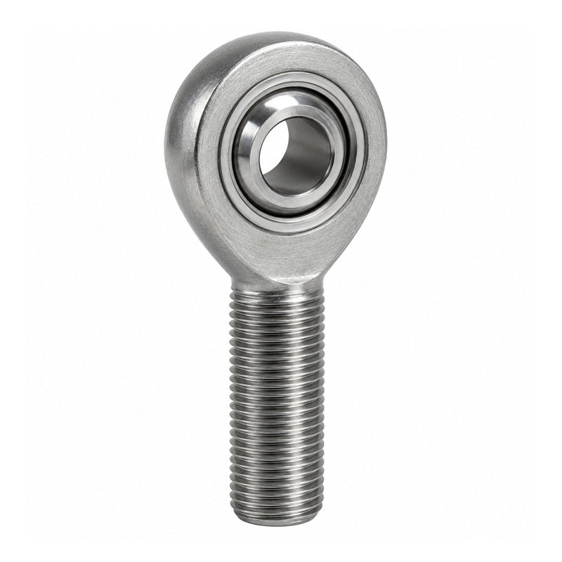 ISB TSML06BB Left Hand Maintenance Required Steel/Steel Plain Male Rod End M6 Thread