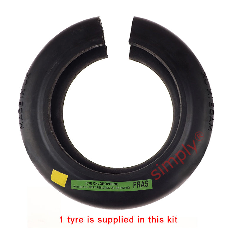 Major Brand F100H/F100F Inner/Outer Facing Taper Bores Type Tyre Drive Coupling Assembly with Fire Resistant Antistatic (F.R.A.S) Tyre