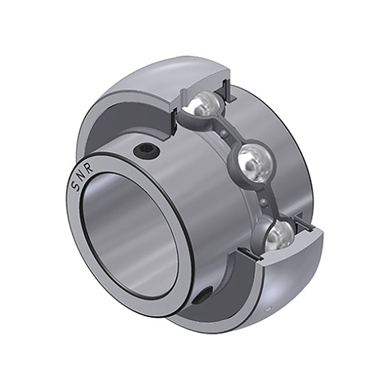 SNR UC208-25G2 Imperial Full Width Spherical Outer Bearing Insert 1-9/16 inch Bore 80mm Outside Diameter with Grub Screws - Allow 2-3 Days