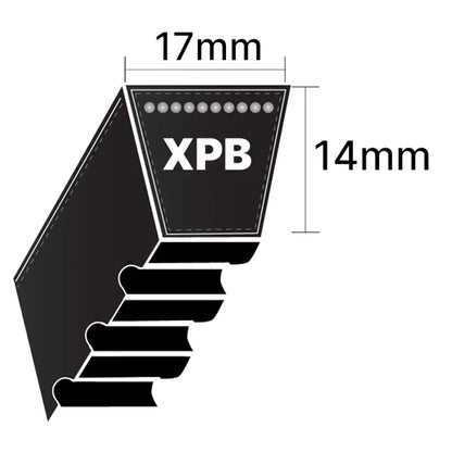 XPB1400 Gates Quad Power 4 XPB-Section Cogged V-Belt (Uniset Match)